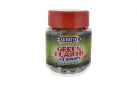 Ganpatjee Green Elaichi   Glass Jar  25 grams